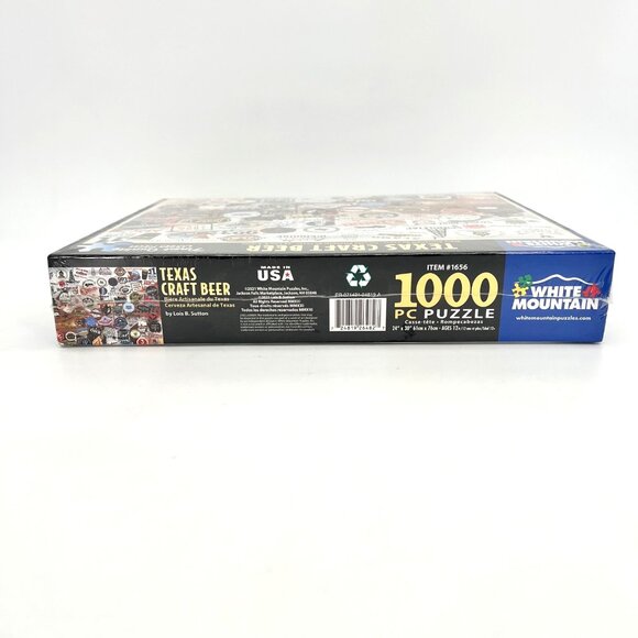 Texas Craft Beer Cerveza 1000 Pc White Mountain Jigsaw Puzzle 24" X 30" Ages 12+ - Picture 11 of 13